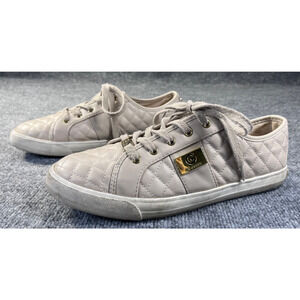 G By Guess Womens Pink Blush Quilted Designer Sneakers GGbacker2 - Size 10 M